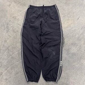 Black Joggers with White Stripes